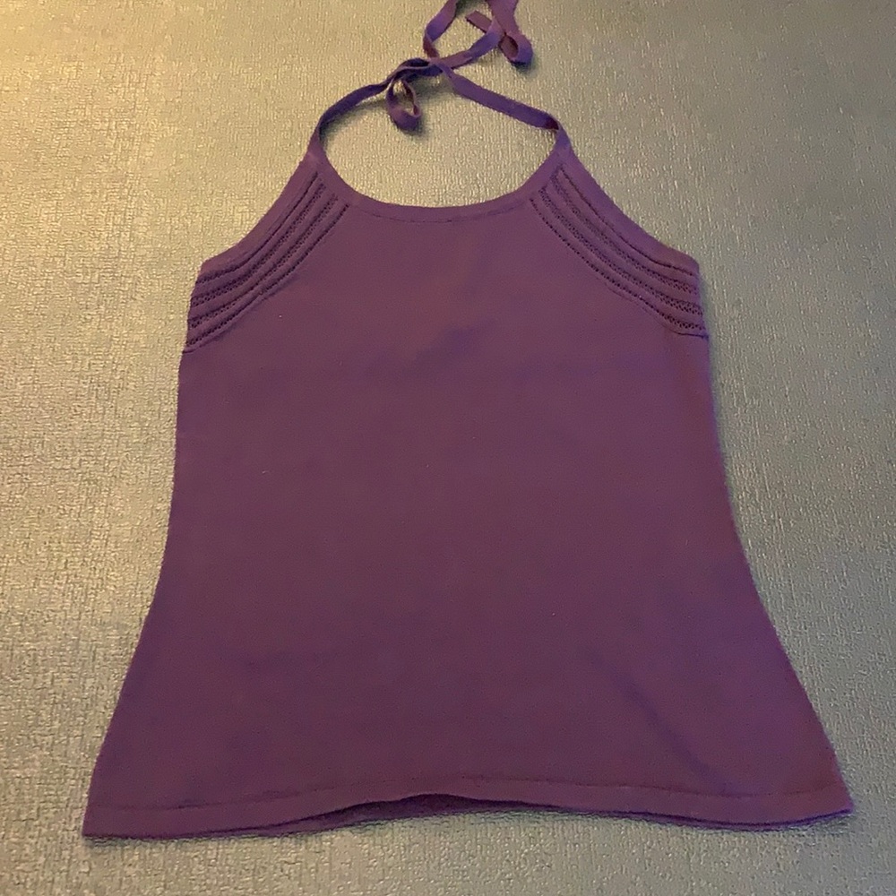 Talbots Plum Halter Tank Top-S